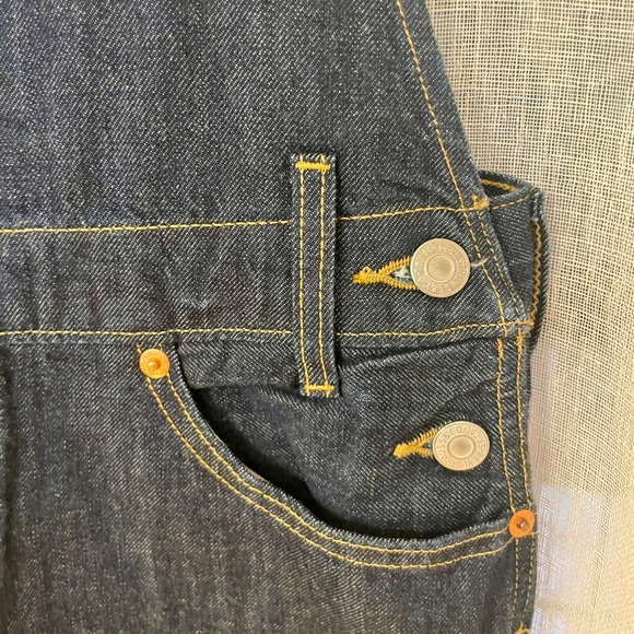 Levi’s Denim Rinsed Wash Overalls - Picture 4 of 8